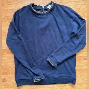 J. Crew Navy Blue Crew Neck Sweater
